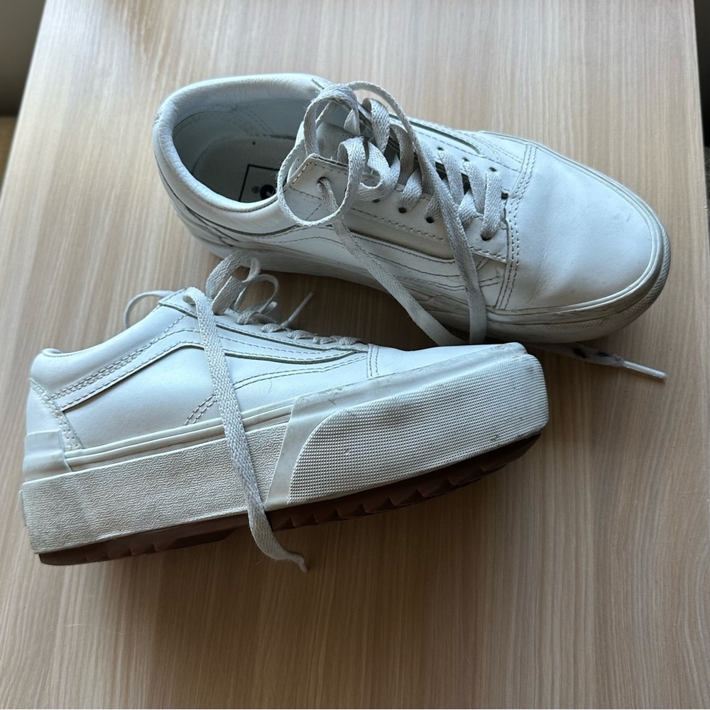 Vans Stacked Leather Platform